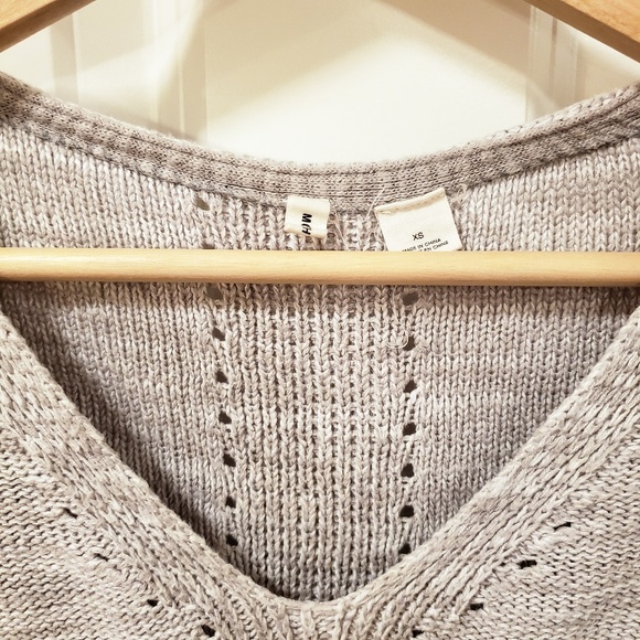 Anthropologie Moth Gray Layered Aselin Pullover - Picture 3 of 6